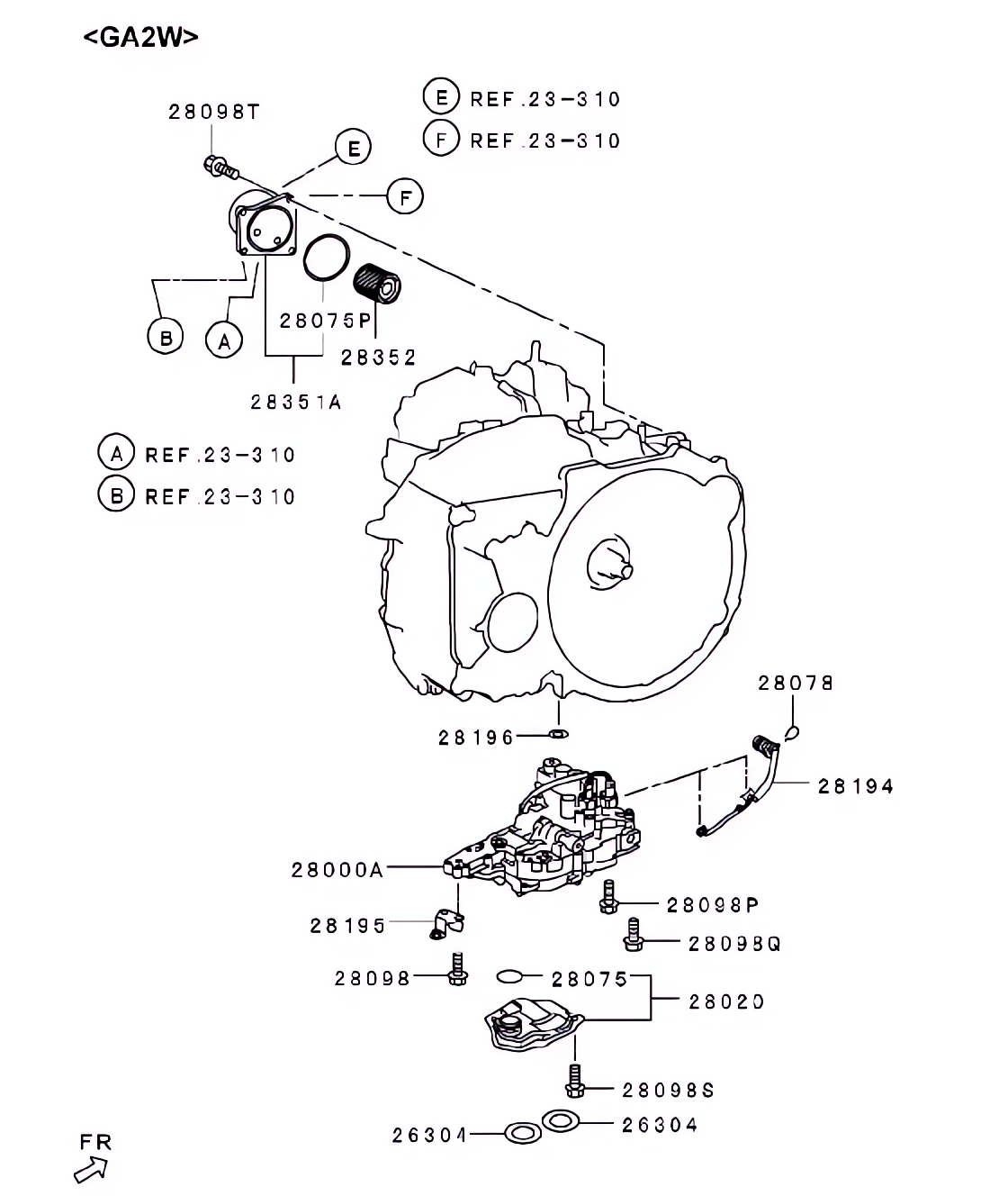 Corpo de válvula da transmissão automática
