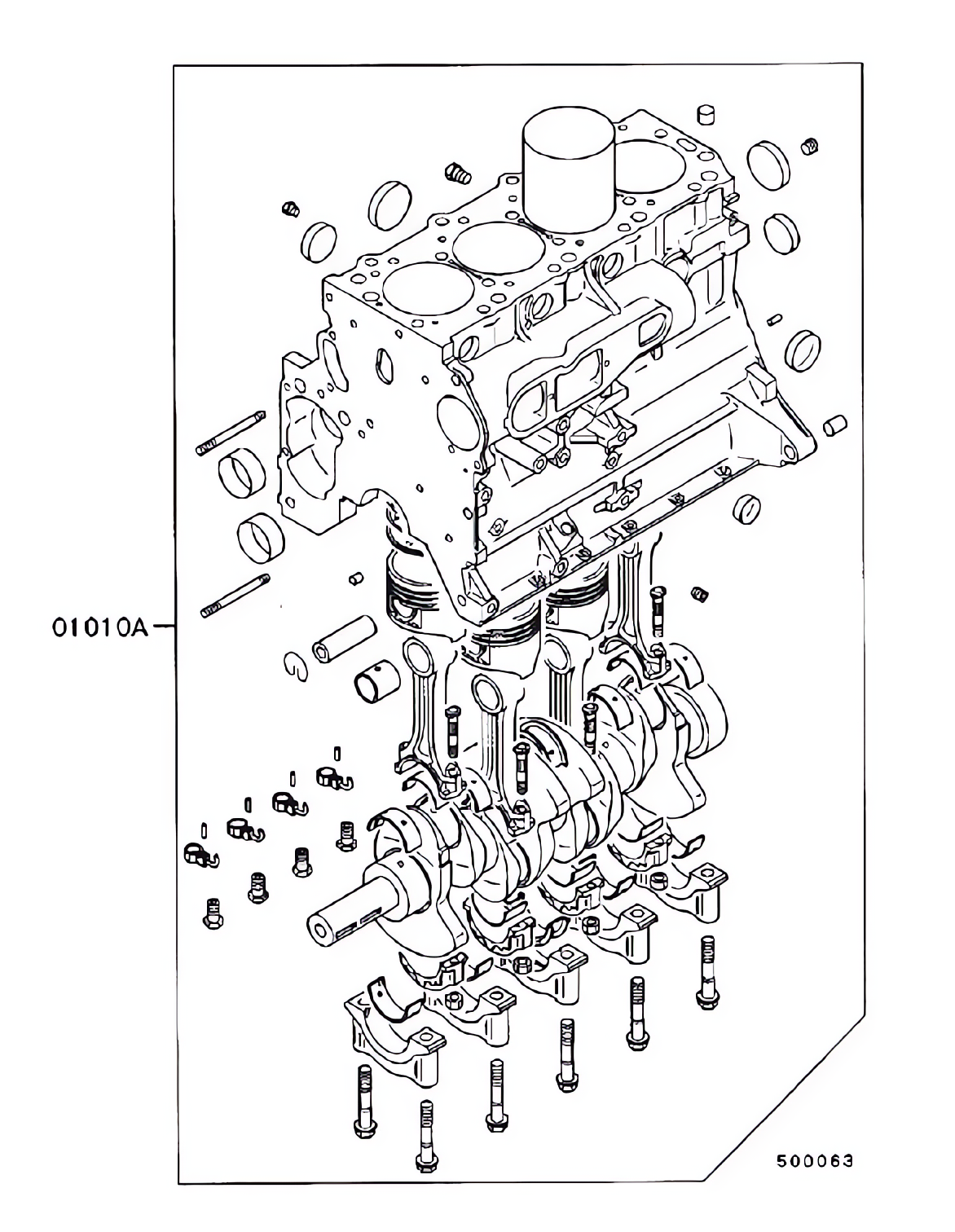 Conjunto parcial do motor