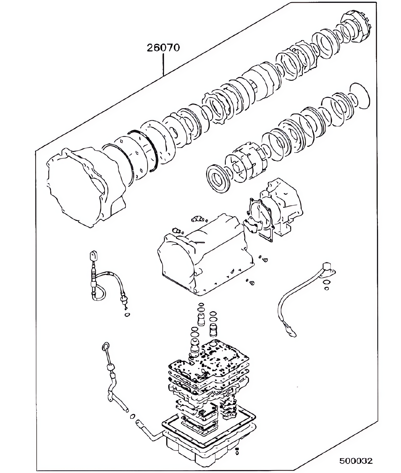 Kit de revisão da transmissão automática
