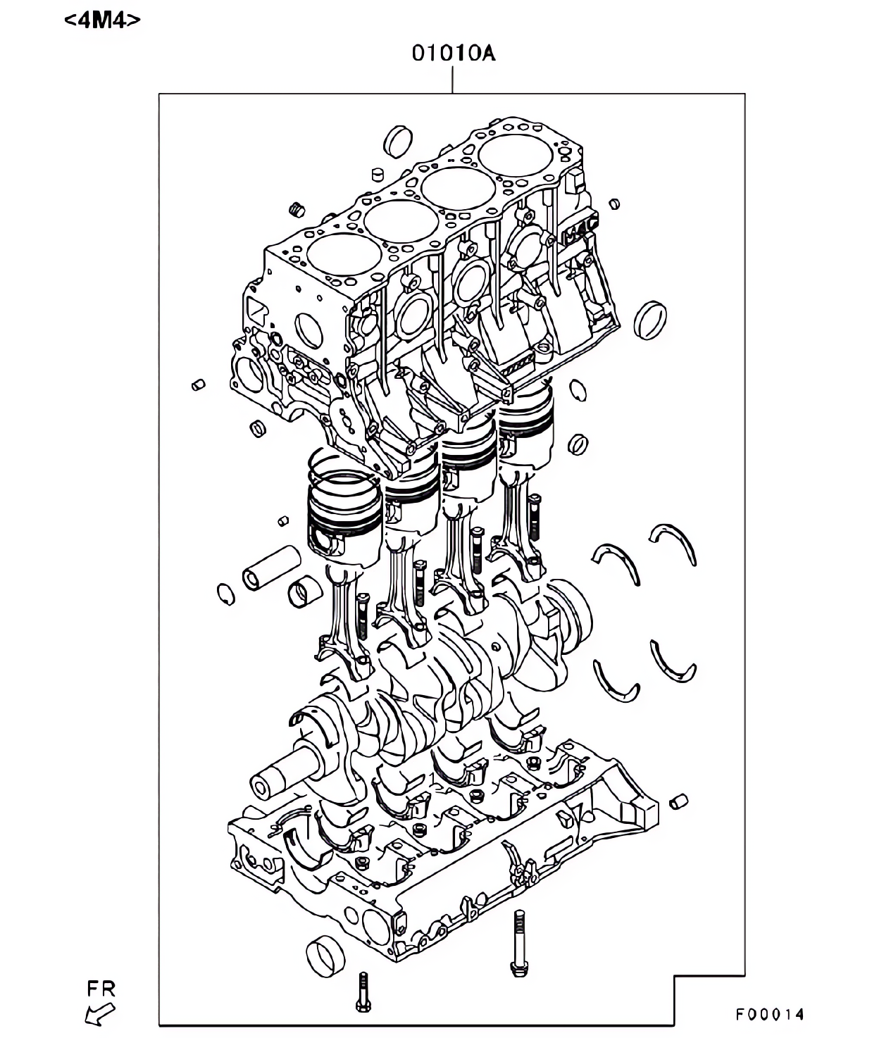 Conjunto parcial do motor