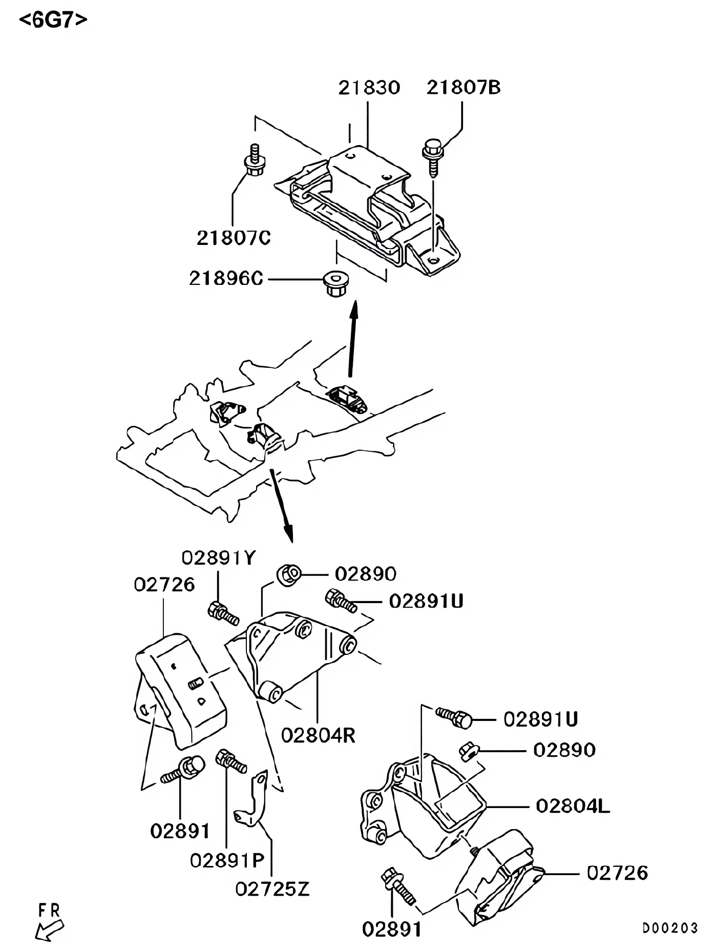 Coxim e suporte do motor
