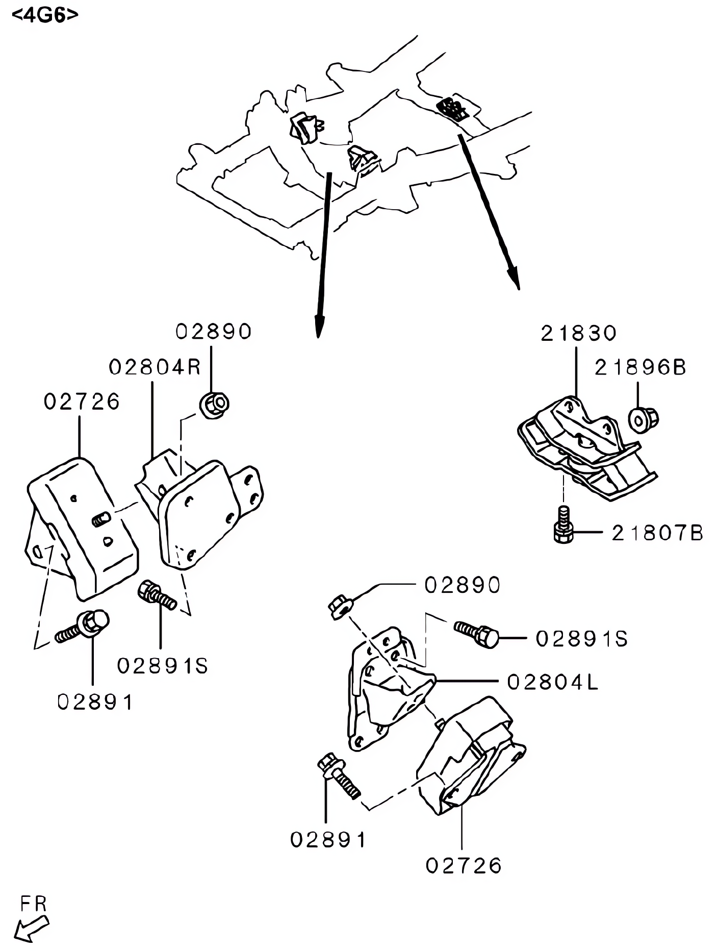 Coxim e suporte do motor