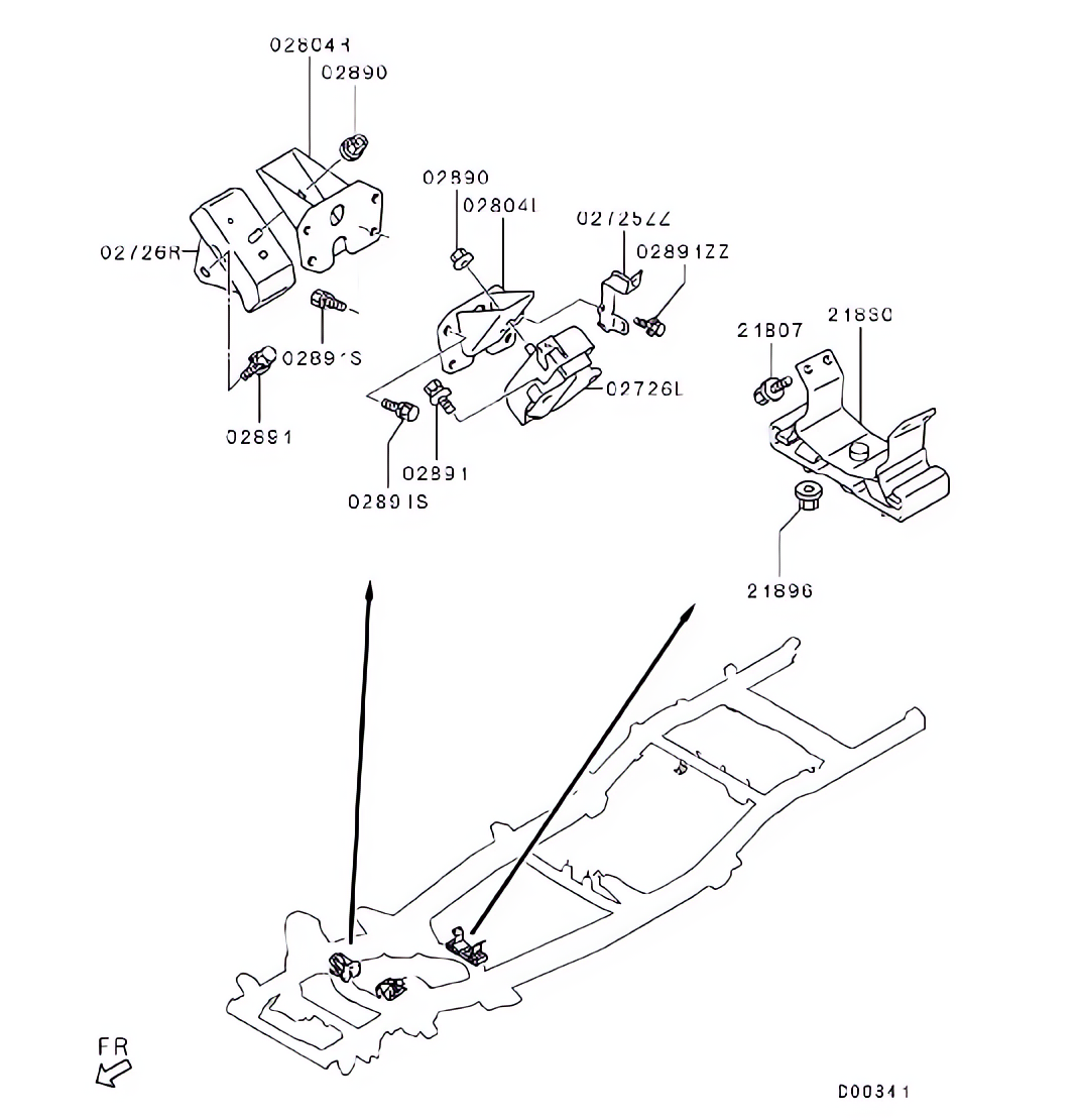 Coxim e suporte do motor