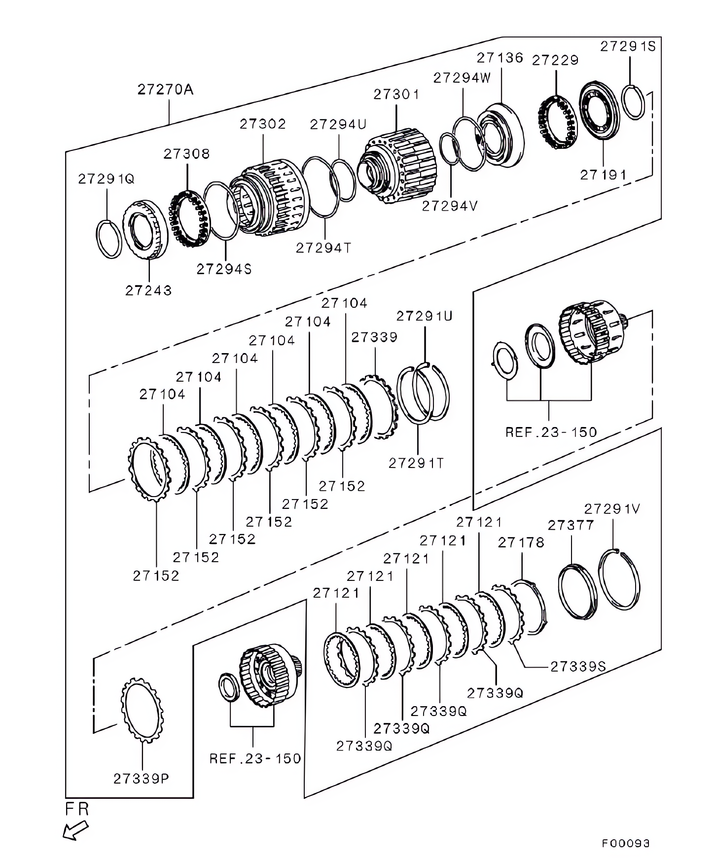 Embreagem da transmissão automática