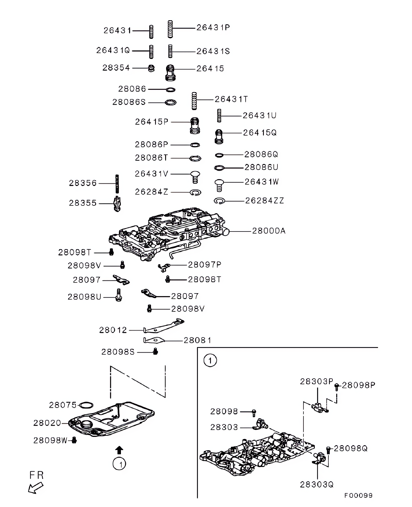 Corpo de válvula da transmissão automática
