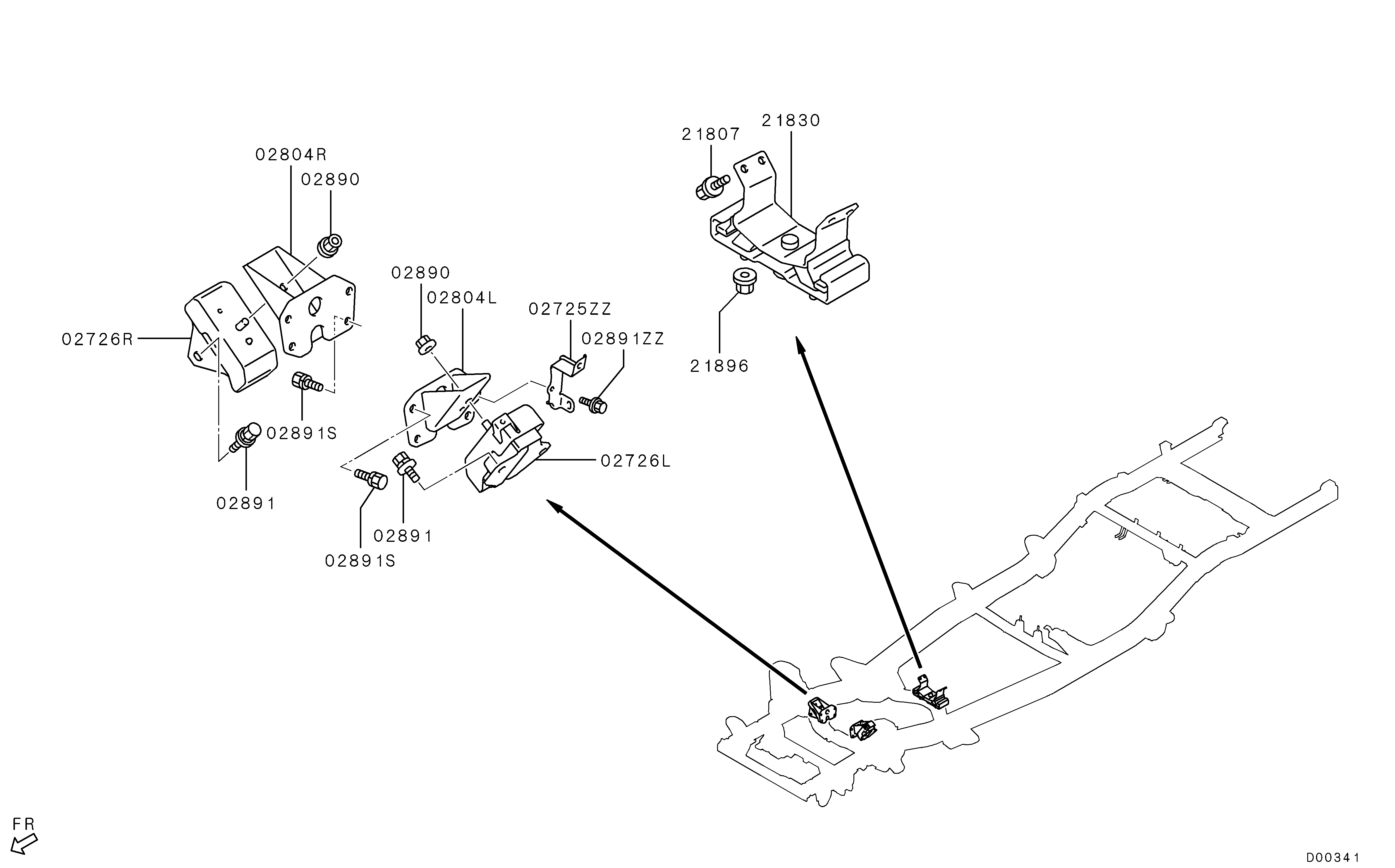Coxim e suporte do motor