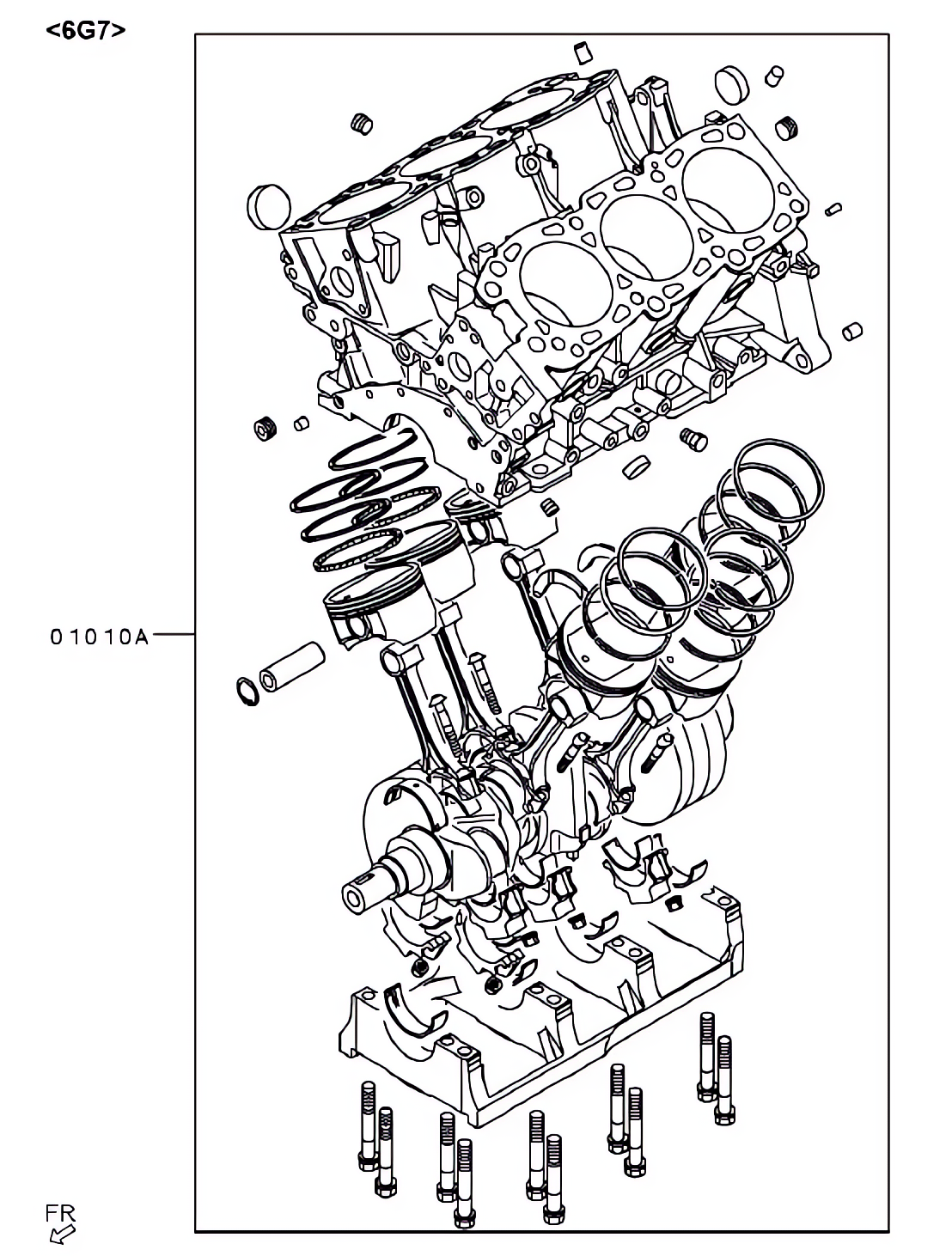 Conjunto parcial do motor