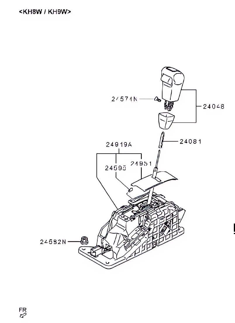 Articulação da seletora da transmissão automática