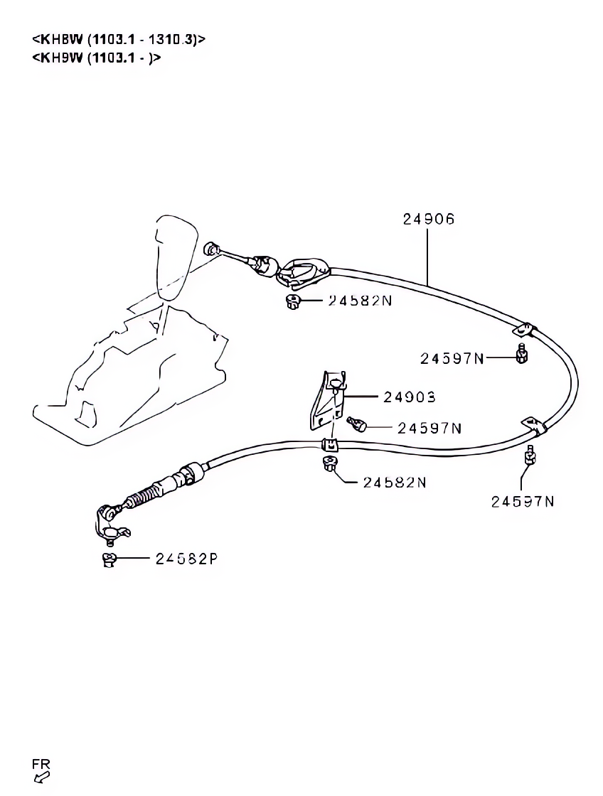 Articulação da seletora da transmissão automática