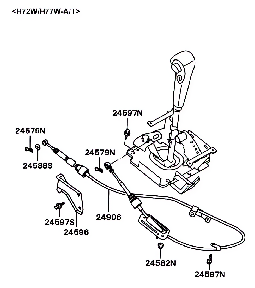 Articulação da seletora da transmissão automática