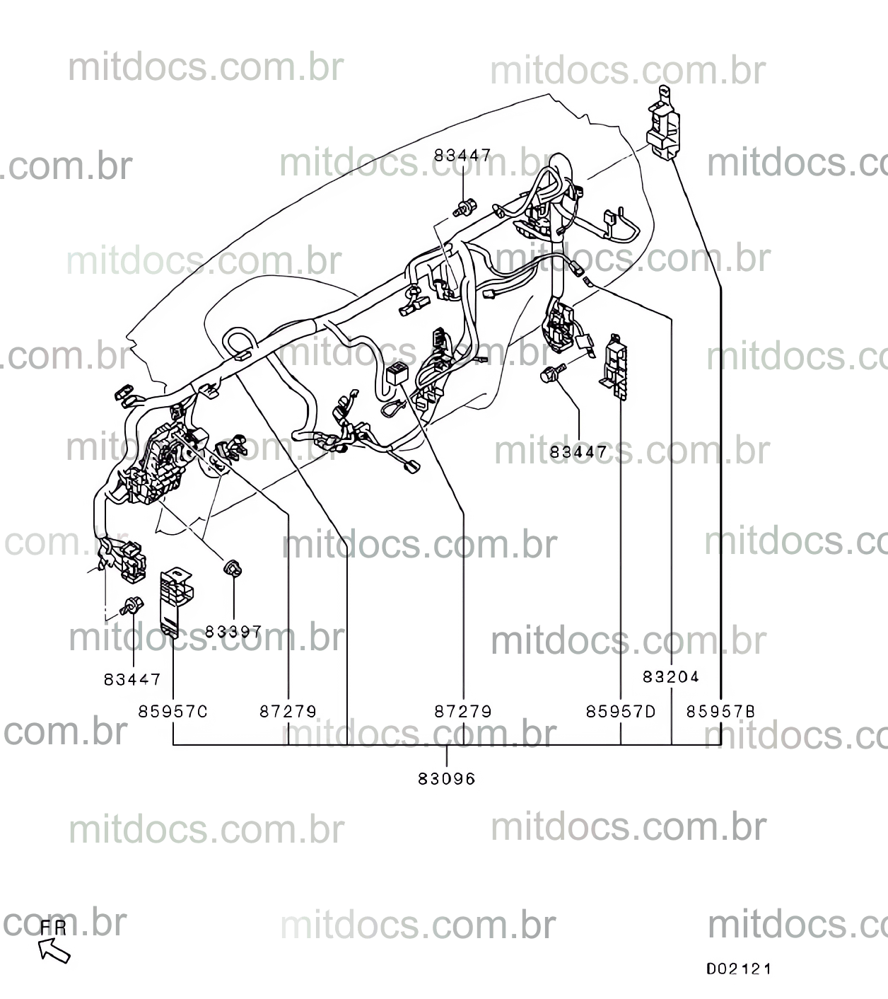 Ms810892 L200 Triton Sport - Fusível de chicote do chassi - MS810891, MS810892 ...