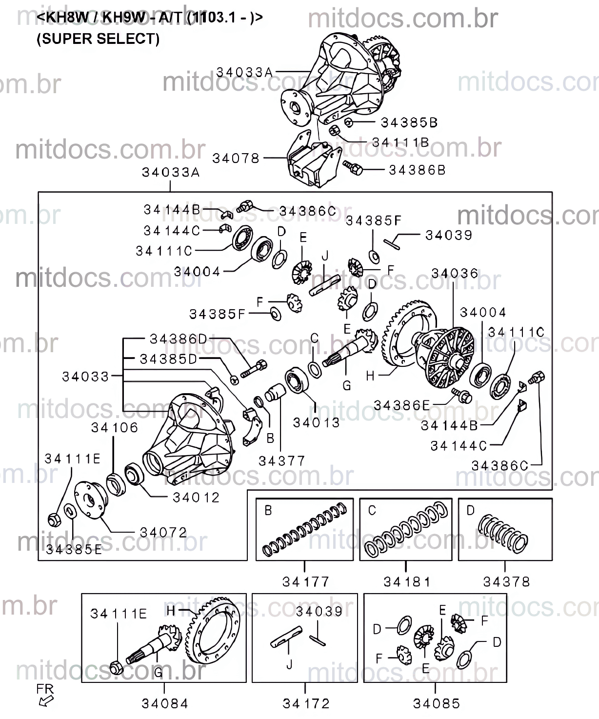 Pajero 4x4 - Balanceador dinâmico anti vibração do diferencial traseiro ...