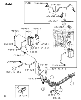 Imagem de Linha de combustível e controle de vapores