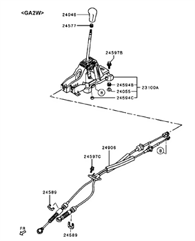 Imagem de Articulação da seletora da transmissão manual
