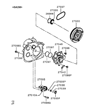 Imagem de Conversor de torque da transmissão automática e bomba de óleo