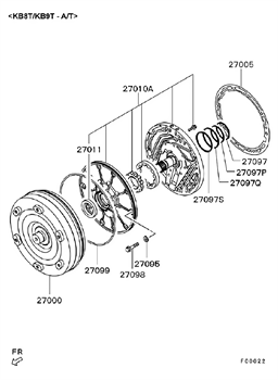 Imagem de Conversor de torque da transmissão automática e bomba de óleo