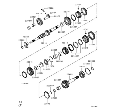 Imagem de Engrenagens da transmissão manual