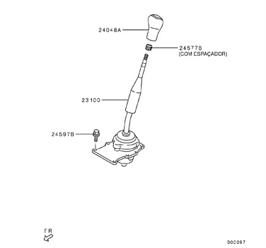 Imagem de Articulação da seletora da transmissão manual