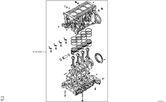 Imagem de Conjunto parcial do motor
