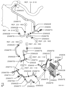 Imagem de Resfriador e tubulação de óleo da transmissão automática