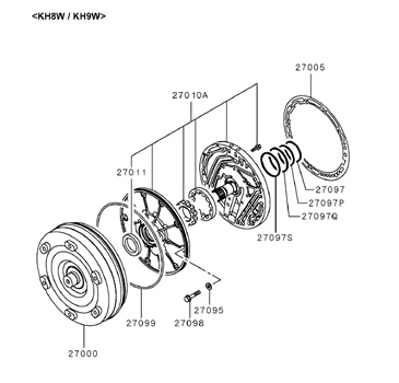 Imagem de Conversor de torque da transmissão automática e bomba de óleo