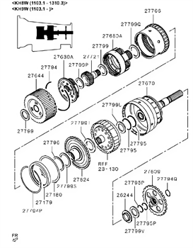 Imagem de Engrenagem e governador da transmissão automática
