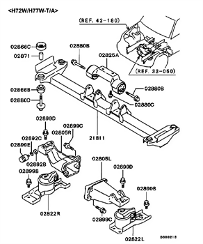Imagem de Coxim e suporte do motor