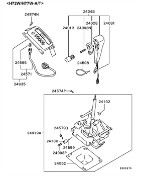 Imagem de Articulação da seletora da transmissão automática