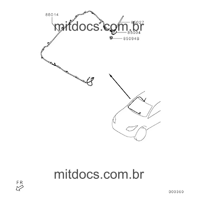 MU800090 FIXADOR ANTENA L200 TRITON SPORT | Aplicações e ...