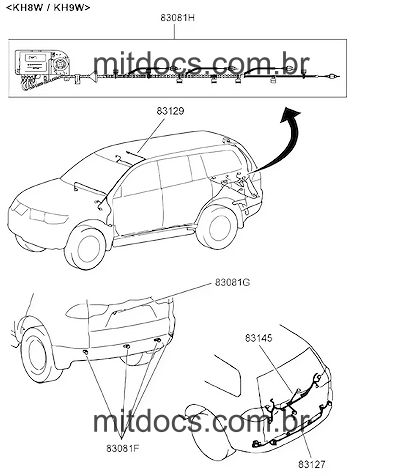 Pajero 4x4 - Porca com arruela montada 6 - MS440502 - 83352 | MitDocs
